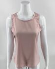 Chicos Sleeveless Top Size Small / 0 Pink Satin Shell Blouse Solid Womens