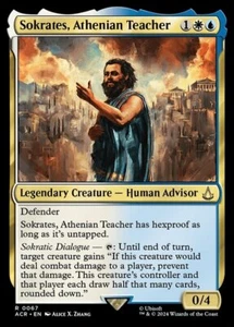 MTG SOKRATES, ATHENIAN TEACHER 67 FOIL EXC SOCRATE, PRECETTORE DI ATENE ACR EN - Picture 1 of 1