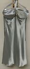 JUNIORS Size 7 SHORT DRESS Silver Grey Satin Speechless brand NWT