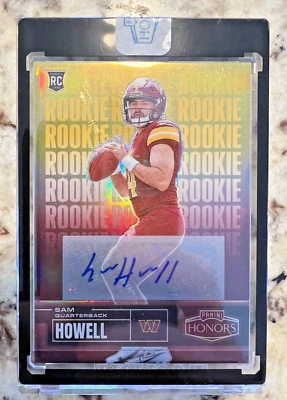 2022 Panini Honors Rookie Autograph Prizm - Sam Howell - Gold 4/5 - card no. 67 - Image 1 of 3