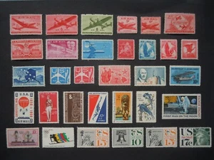 1946-1976 #C25/CE2 Nice Airmail Collection 55 Stamp Lot All MNH OG F/VF #2 - Picture 1 of 2