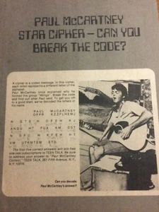 Paul McCartney, The Beatles, Full Page Vintage Clipping  - Picture 1 of 1