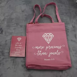 More Precious Than Jewels Proverb 3:15 Scripture Mothers Day Tote Bag Notebook - Picture 1 of 10