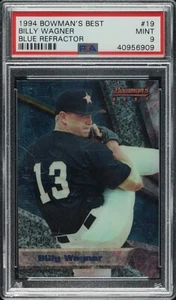 1994 Bowman's Best Blue Refractor #19 Billy Wagner RC ROOKIE PSA 9 MINT - Picture 1 of 2