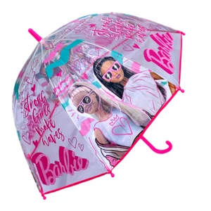 OMBRELLO CAMPANA TRASPARENTE BARBIE BAMBINA - BB00011 - Foto 1 di 4