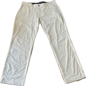 Under Armour Golf Pants Men Size 38x32 The Showdown Pant Beige Straight - Picture 1 of 9