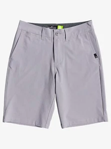 Quiksilver Big Boy's 23/10 Slim Amphibian Heather Gray Shorts Short Pants Youth - Picture 1 of 2