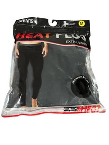 Men’s Heat Plus Extra Warm Leggings Black Size Medium - Picture 1 of 2