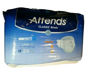 Calzoncillos clásicos Attends 24 unidades grandes 44'-58' control pesado severo NUEVOS sin abrir - Imagen 1 de 4