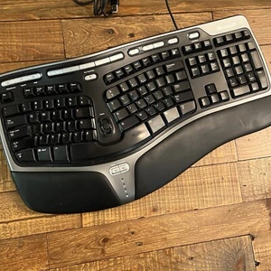 Teclado Ergonómico Natural Microsoft 4000 V 1.0 USB con Cable KU-0462 PROBADO - Imagen 1 de 17