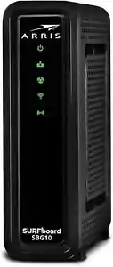 ARRIS SURFboard SBG10 DOCSIS 3.0 16 x4 Gigabit Cable Modem & AC1600 Wi-Fi Router - Picture 1 of 4