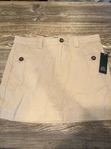 Women's High-Rise Chino Mini Skirt - Wild Fable Beige 10. F - Picture 1 of 5