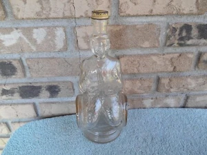 Vintage Embros California SHERRY Wine Bottle Decanter Man on Keg 11"Tall 1 QUART - Picture 1 of 12