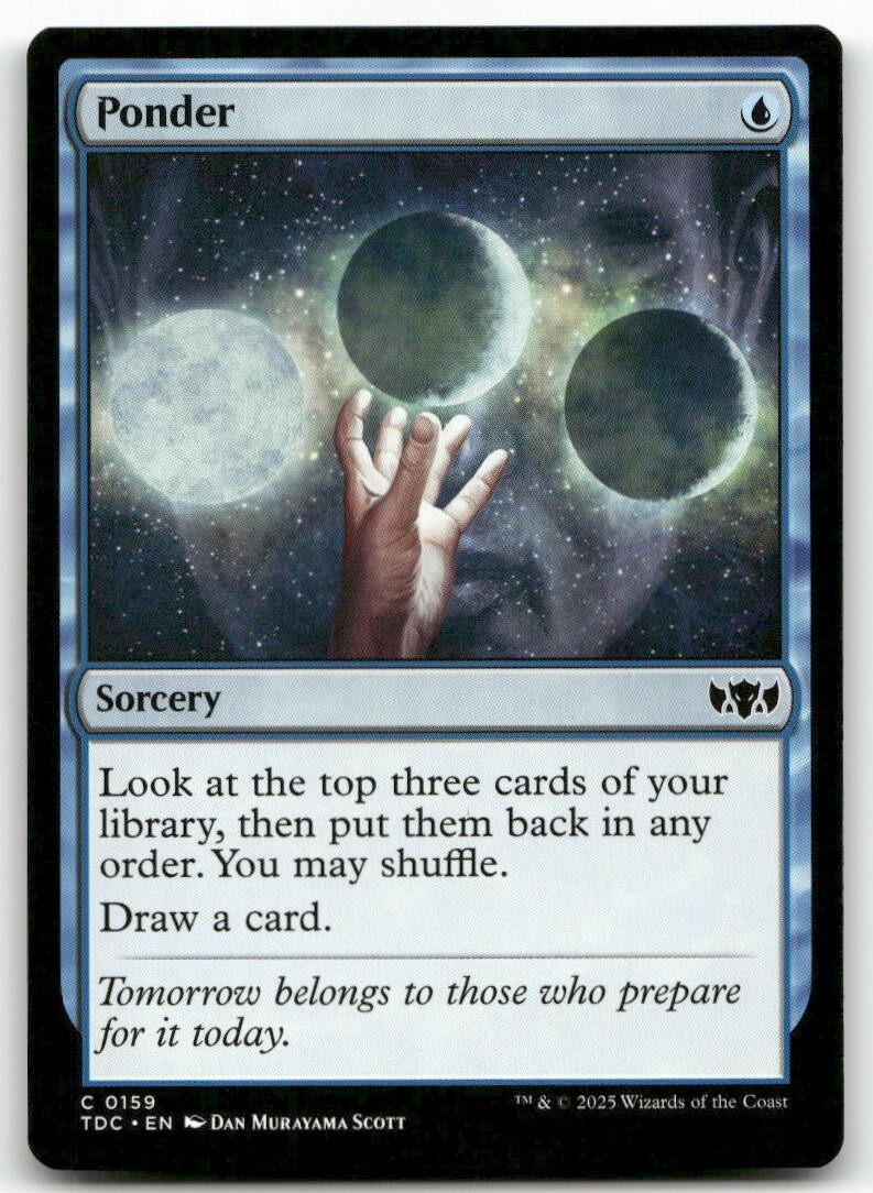 Ponder Magic: The Gathering Individual Trading Card Games in Ponder Magic: The Gathering Individual Trading Card Games in