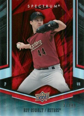 ROY OSWALT 2008 UPPER DECK SPECTRUM RED /99 ASTROS #41 - Image 1 of 2