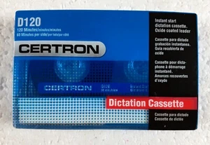 Certron Blank Audio Dictation Recording Cassette Tape D120 Minutes - Picture 1 of 1