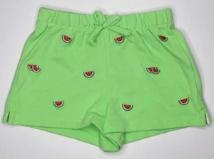 Polo RALPH LAUREN Girls 5 Lime GREEN Mesh 5 SHORTS All Over Watermelon Pocket - Picture 1 of 12