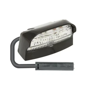 LED Autolamps 41BLMCSB Licence Plate Lamp Black 2 Pin Plug 12 - 24V - Picture 1 of 6