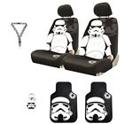 For Merceded Star Wars Stormtrooper 6PC Car Seat Covers Mats and Accessoriy Set