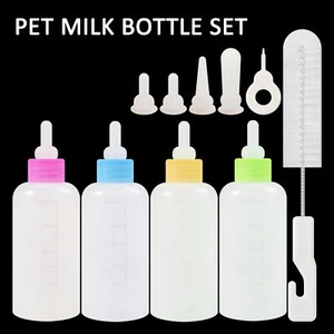 Pet Feeding Bottle Kit Pet Nursing Kit Puppy Kitten Small Animal Syringe Feeding - Picture 1 of 15