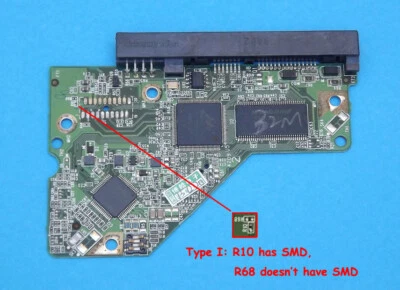 WD 3.5" SATA Hard Drive WD5000AADS WD15EARS WD10EALS 2060-701640-002 PCB Type-I - Image 1 of 2