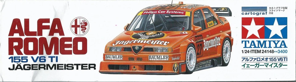 KIT TAMIYA 1:24 AUTO  ALFA ROMEO 155 V6 TI JAGERMEISTER    ART 24148 - Immagine 1 di 1