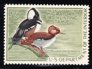 Briefmarken - USA #RW35 postfrisch OG NH Klasse 90J mit PSE-Zertifikat - Lot # MO-5760 SMQ 160 $ - Bild 1 von 2