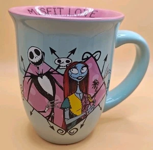 Disney Nightmare Before Christmas Misfit Love 16 oz. Tazza ceramica - Foto 1 di 5