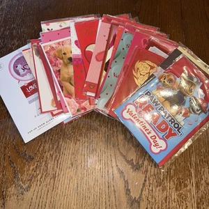 Valentines Day Greeting Cards Mixed Lot Of 28 Cards New In Plastic Family New - Picture 1 of 5