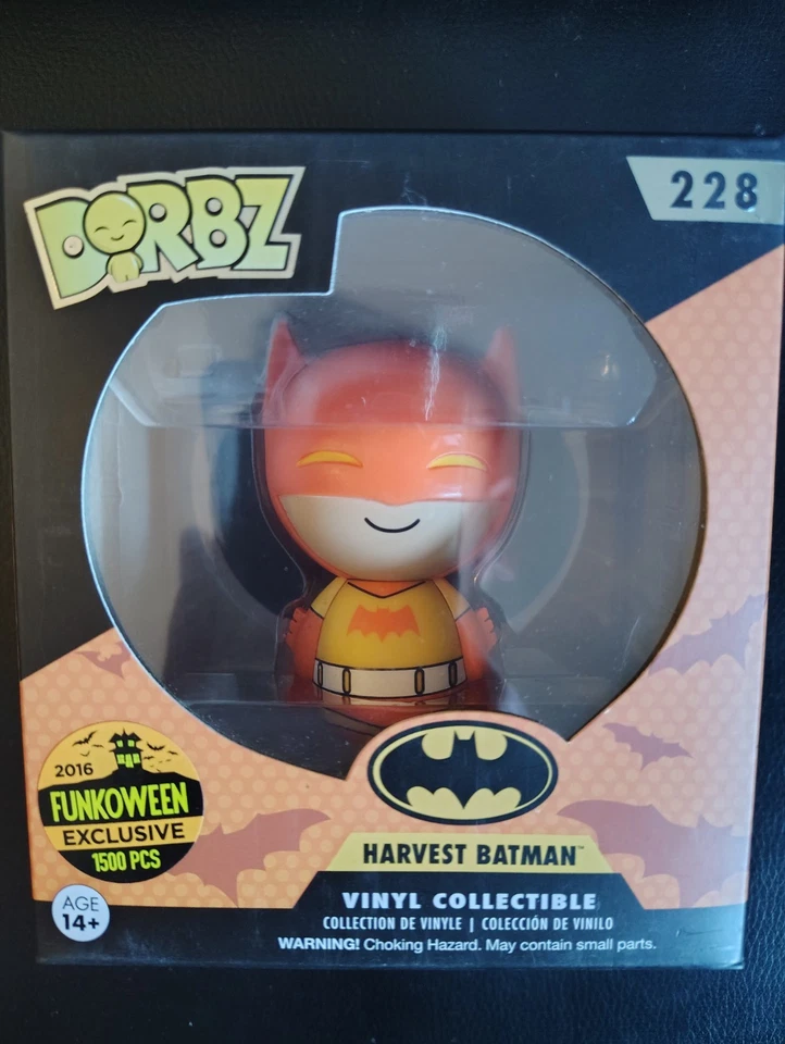 Funko Dorbz Funkoween Excl. #228 Cosecha Batman Naranja Halloween Raro 1500 Piezas Foto 1 de 4