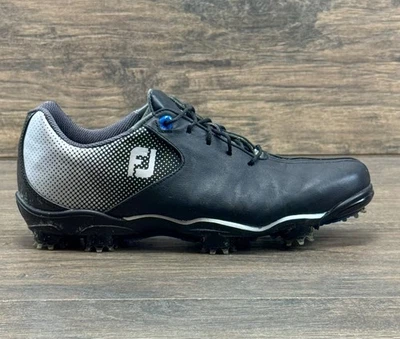 Zapatos de golf Footjoy para hombre 7,5 M DNA Helix negros y plateados picos suaves 53318 Foto 1 de 4