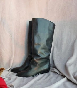 Botas de Montar De Colección Y2k Gen. Cuero Talla 8 Med Negras Steampunk Gótico Uruguay - Imagen 1 de 9