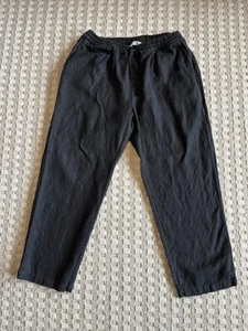 Men’s 3Sixteen Black Hemp Canvas Easy Pants Size XL - Picture 1 of 6
