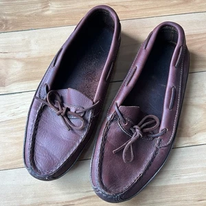 Scarpe mocassini mocassino uomo Gokey taglia 10,5 D in pelle marrone suola morbida - Foto 1 di 7