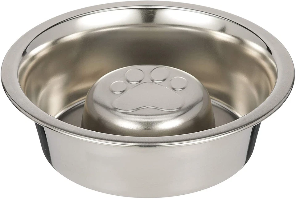Neater Pet Brands Slow Feed Bowl Stainless Steel - Standard Bowls Fit 1 Cup