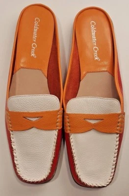 Coldwater Creek Color Block Loafer Mule Size 8.5 - Image 1 of 4