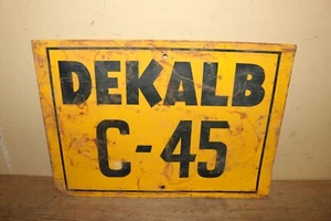 Vintage 1950's Dekalb Seed Corn Farm 16" Metal Sign - Picture 1 of 2