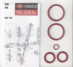 Juego de juntas Dellorto kit18 para serie SSI & SS A, D, DS ver descripción - Imagen 1 de 3