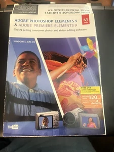 Adobe Photoshop Elements 9 & Adobe Premiere Elements 9 Pre-owned - Picture 1 of 1