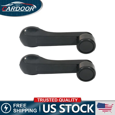For Honda Civic 1984-2000 2Pcs Car Window Crank Door Handle Knob - Image 1 of 4