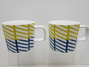 Tazas de café Starbucks 2018 12 oz ""patrón azul/verde"" mango en D, preciosas - Imagen 1 de 2