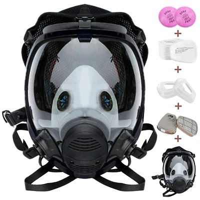 17 in 1 Full Face Gas Mask Facepiece Respirator For Painting Spraying 6800 Serie - Image 1 of 4