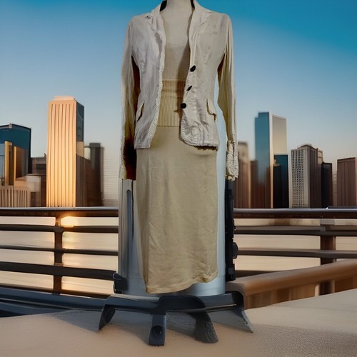 OFF WHITE Giacca Cop Copine cotone 40 bianco sporco 100% cotone