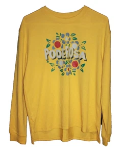 Women's Adult Soft Sweatshirt Yellow Size X-Large Latino Heritage Ponderosa NEW - Picture 1 of 1