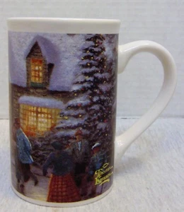 Taza de café Thomas Kinkade 1993 Skater's Pond - Imagen 1 de 7