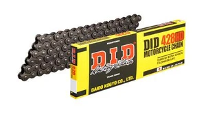Cadena de moto estándar DID 428 HD negra con 126 eslabones y cerradura con clip - Imagen 1 de 3