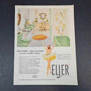 1957 Eljer Badezimmer Sanitär Armaturen Vintage Druck Anzeige Murray Corp Pittsburgh PA - Bild 1 von 5