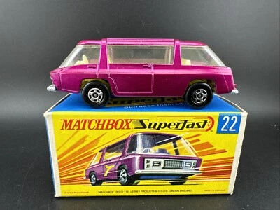 1970 Vintage Matchbox Superfast 22 MAGENTA FREEMAN INTER-CITY COMMUTER Original - Image 1 of 4