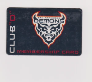SEHR SELTENE XFL SAN FRANCISCO DEMONS CLUB "D" MITGLIEDSCHAFT 2001 KARTE 90000007625 - Bild 1 von 2