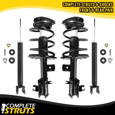 Front Complete Struts & Rear Shocks Bundle for 2007-13 Nissan Altima 4 CYL w/ABS Foto 1 de 4